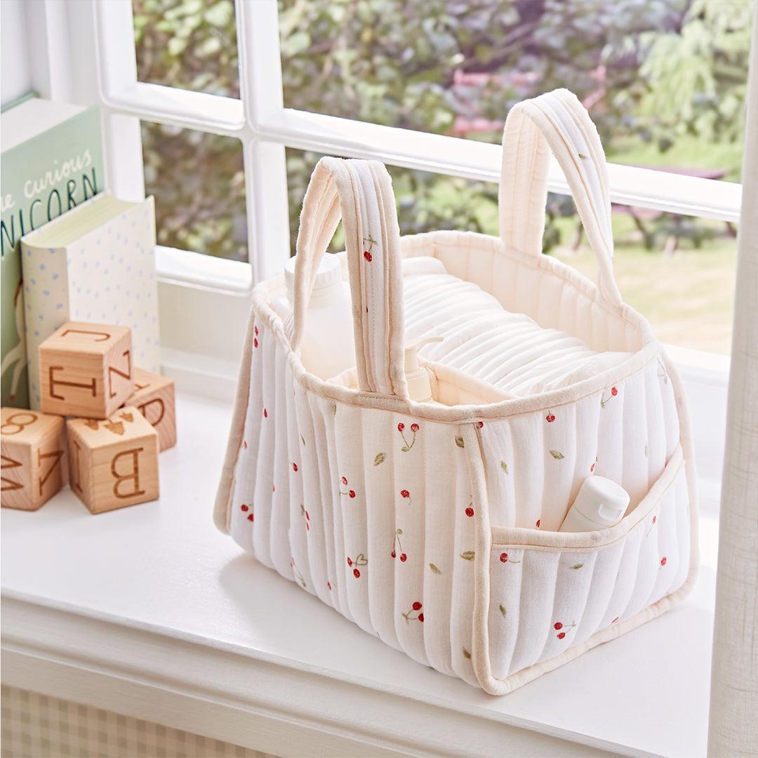 CuddleCo Changing Set - Ditsy Cherry-Nappy Laundry + Storage-Ditsy Cherry- | Natural Baby Shower