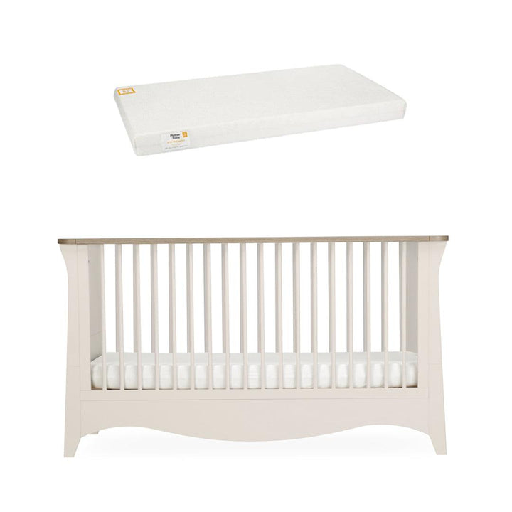 CuddleCo Clara Cot Bed - Cashmere-Cot Beds-Cashmere-First Gold Anti Allergy Foam Cot Bed Mattress | Natural Baby Shower