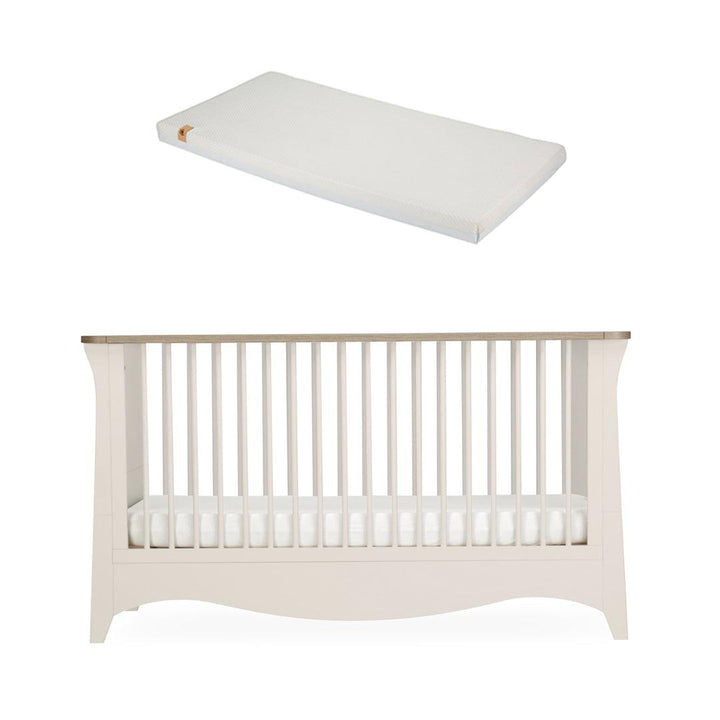 CuddleCo Clara Cot Bed - Cashmere-Cot Beds-Cashmere-Lullaby Hypo Allergenic Bamboo Foam Cot Bed Mattress | Natural Baby Shower
