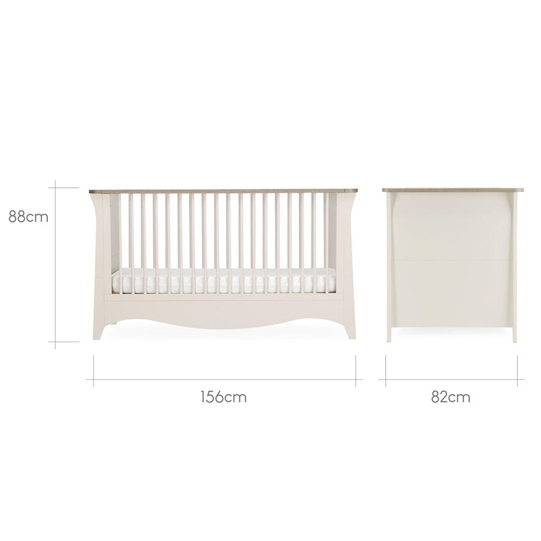 CuddleCo Clara Cot Bed - Cashmere-Cot Beds- | Natural Baby Shower