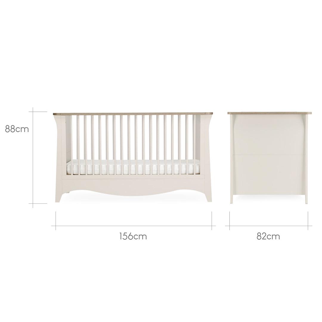 CuddleCo Clara Cot Bed - Cashmere