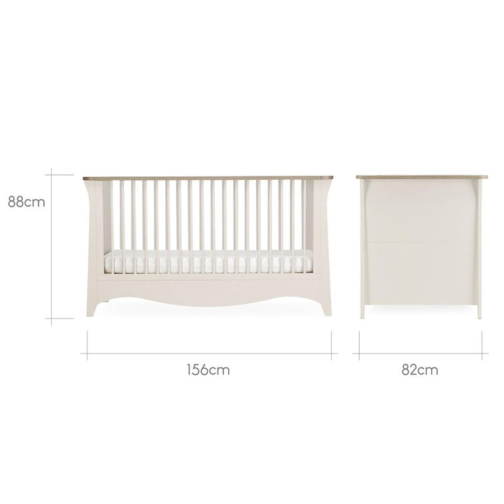 CuddleCo Clara Cot Bed - Cashmere-Cot Beds- | Natural Baby Shower