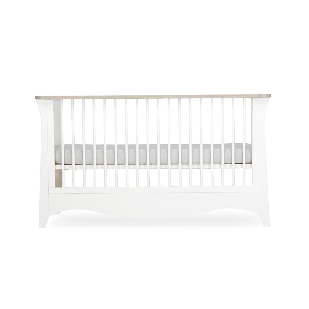 CuddleCo Clara Cot Bed - White/Ash-Cot Beds- | Natural Baby Shower