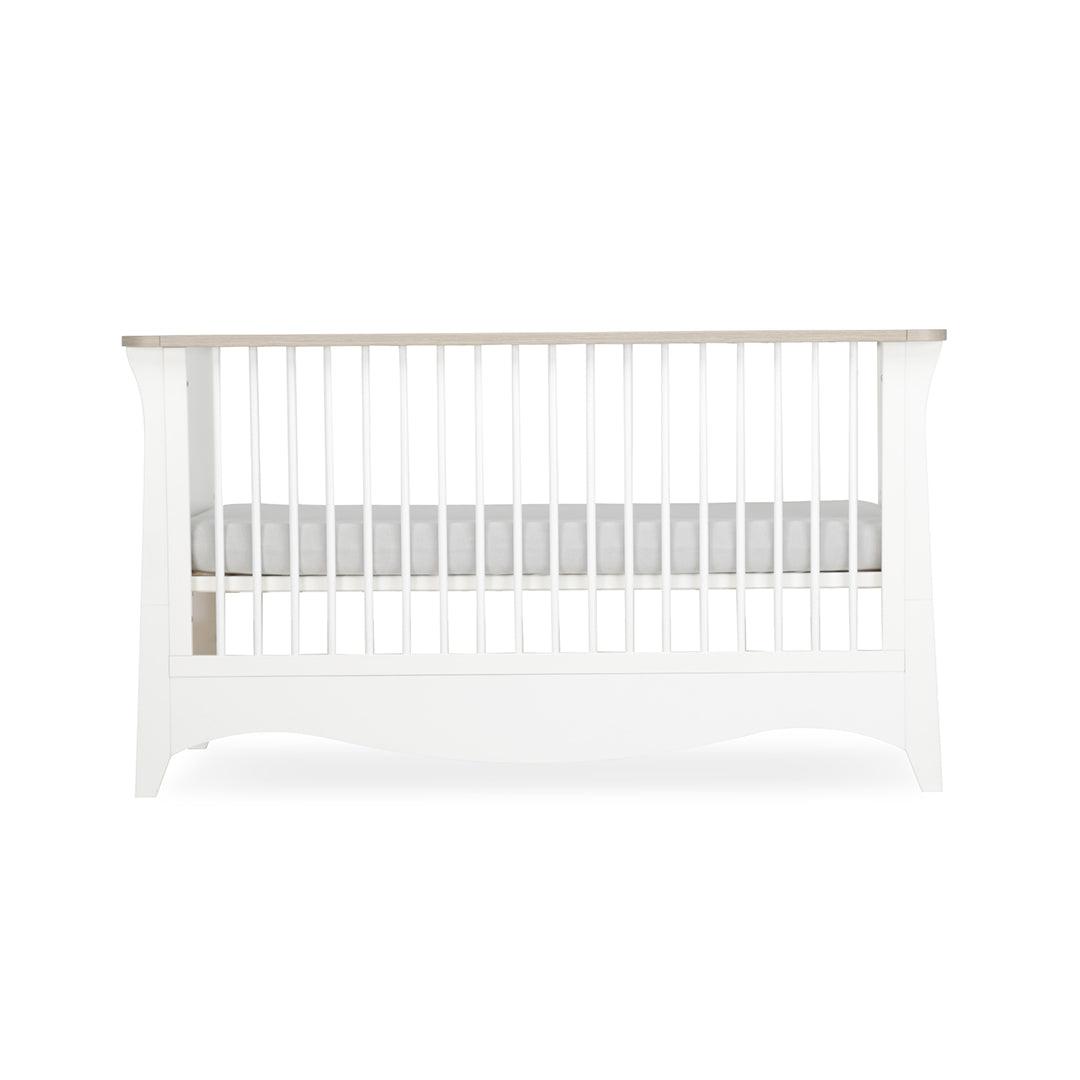 CuddleCo Clara Cot Bed - White/Ash