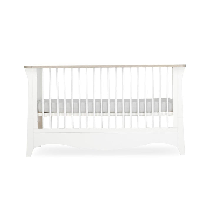 CuddleCo Clara Cot Bed - White/Ash-Cot Beds- | Natural Baby Shower