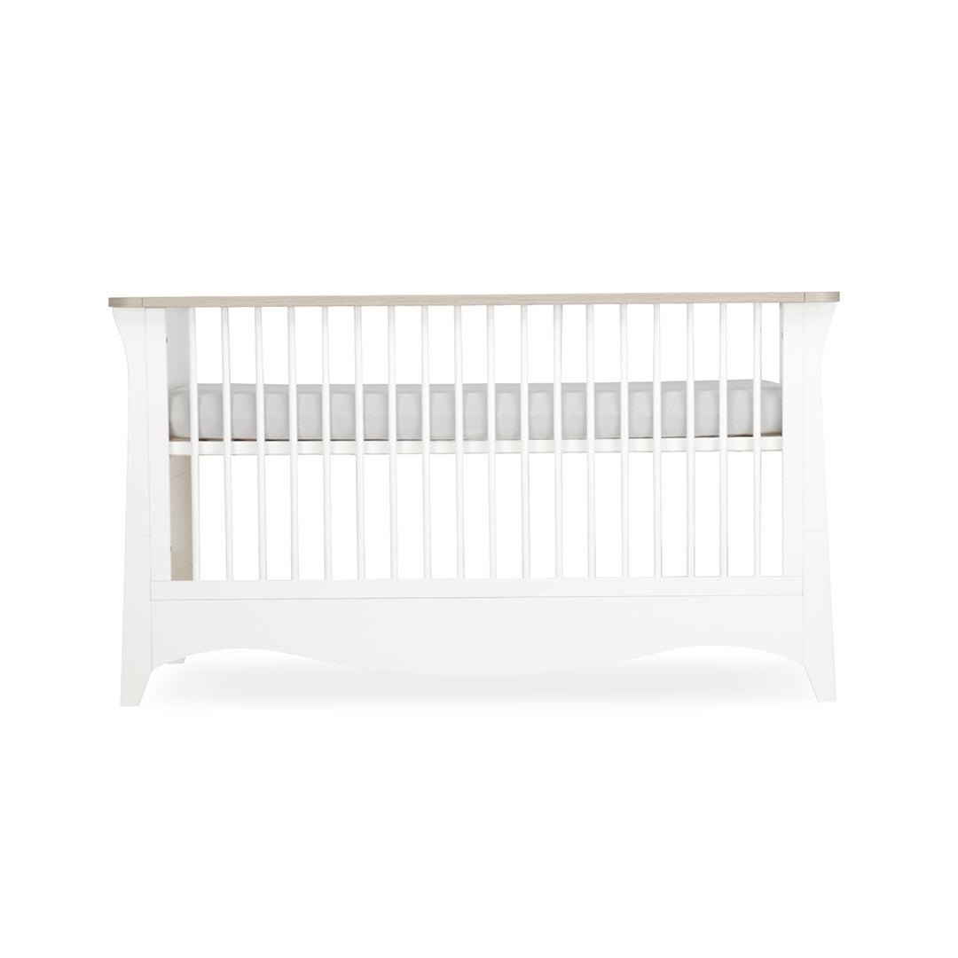 CuddleCo Clara Cot Bed - White/Ash-Cot Beds- | Natural Baby Shower