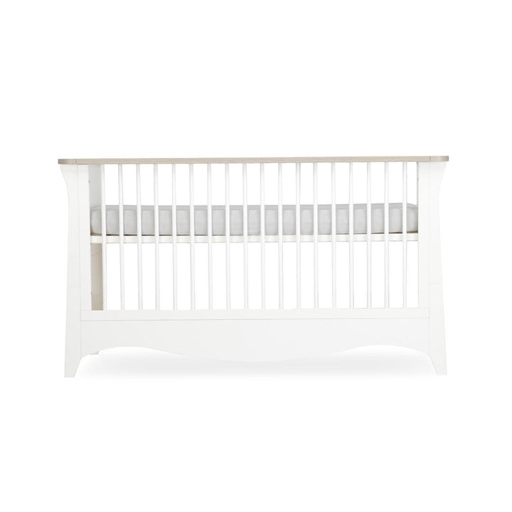 CuddleCo Clara Cot Bed - White/Ash-Cot Beds- | Natural Baby Shower