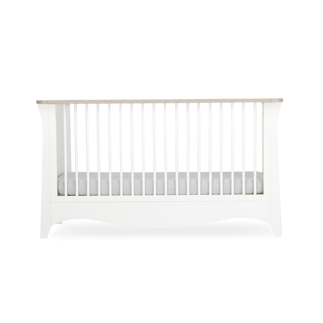 CuddleCo Clara Cot Bed - White/Ash-Cot Beds-White/Ash-No Mattress | Natural Baby Shower