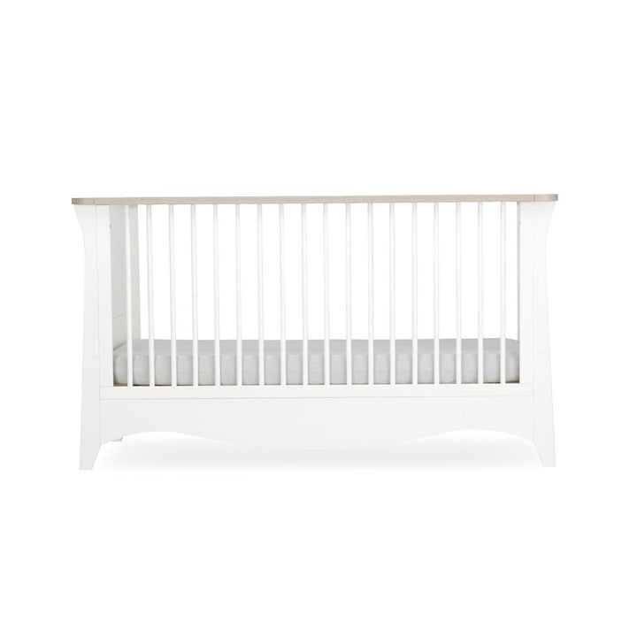 CuddleCo Clara Cot Bed - White/Ash-Cot Beds-White/Ash-No Mattress | Natural Baby Shower