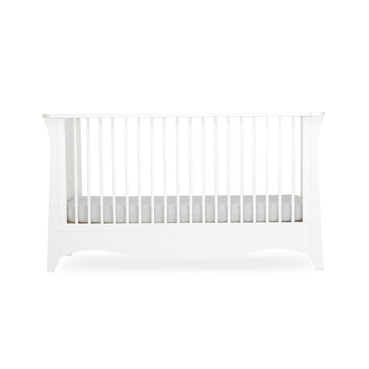 CuddleCo Clara 3 Piece Set 3-Drawer Dresser Cot Bed + Wardrobe  - White