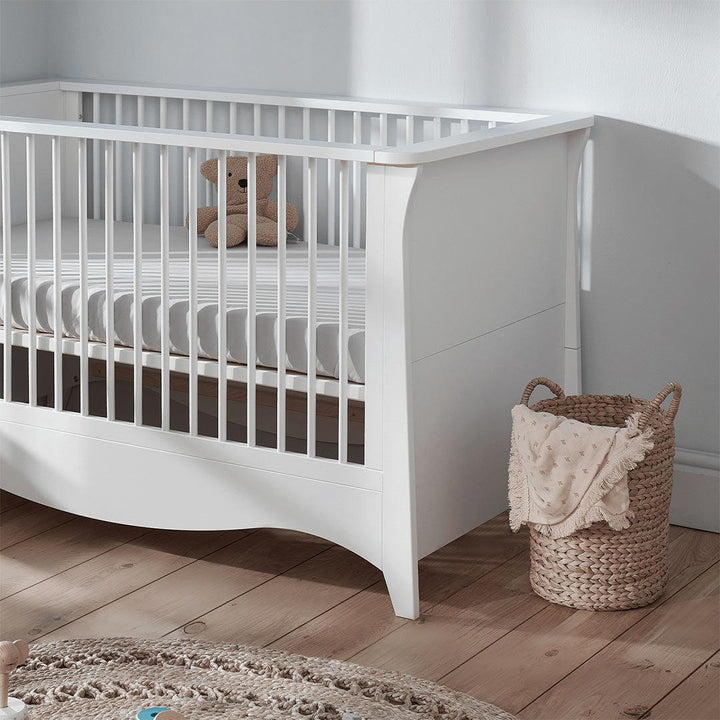 CuddleCo Clara Cot Bed - White-Cot Beds- | Natural Baby Shower