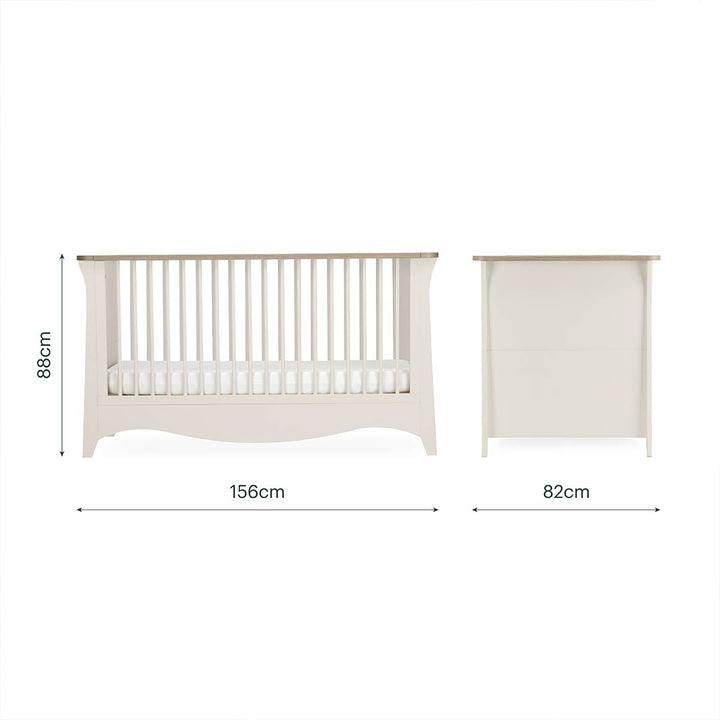 CuddleCo Clara Luxe 2pc Set - Cashmere/Ash-Nursery Sets-Cashmere/Ash- | Natural Baby Shower