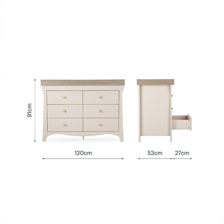 CuddleCo Clara Luxe 2pc Set - Cashmere/Ash-Nursery Sets-Cashmere/Ash- | Natural Baby Shower