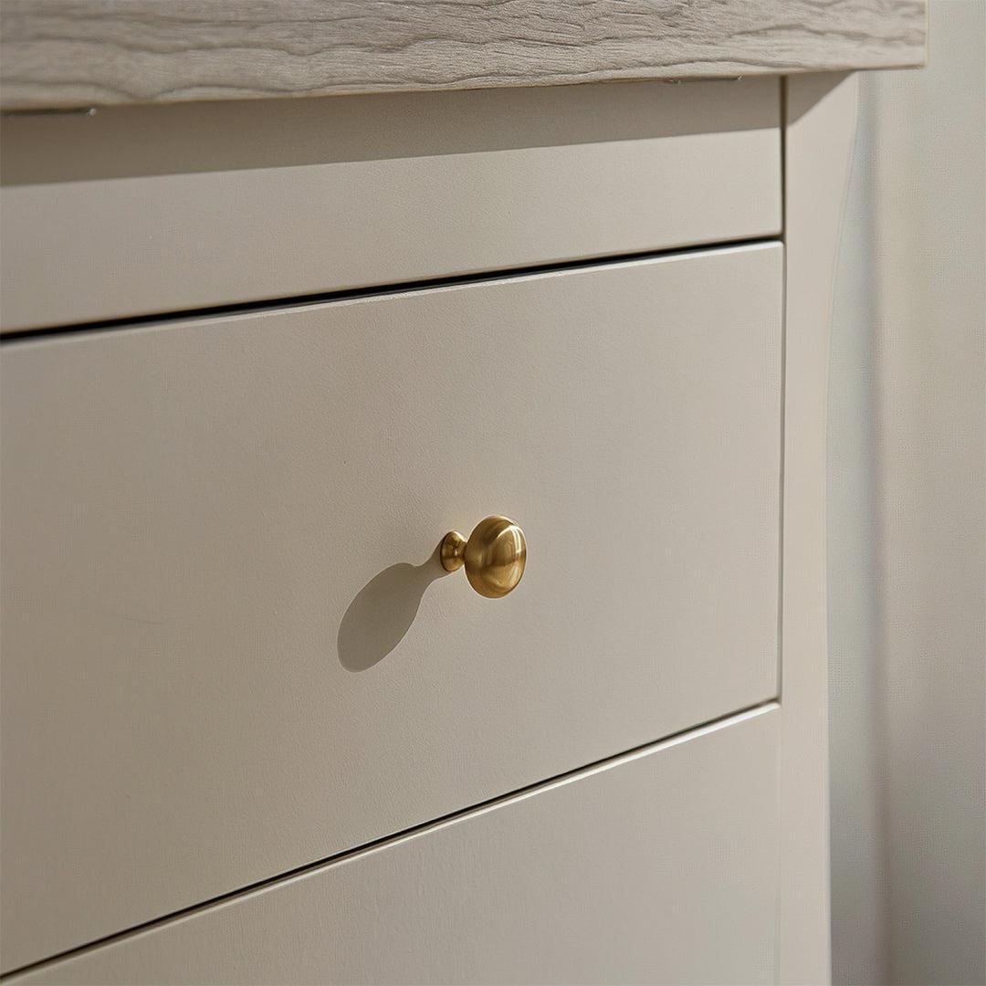 CuddleCo Clara Wide 6 Draw Dresser Changer - Cashmere/Ash-Changing Units-Cashmere/Ash- | Natural Baby Shower