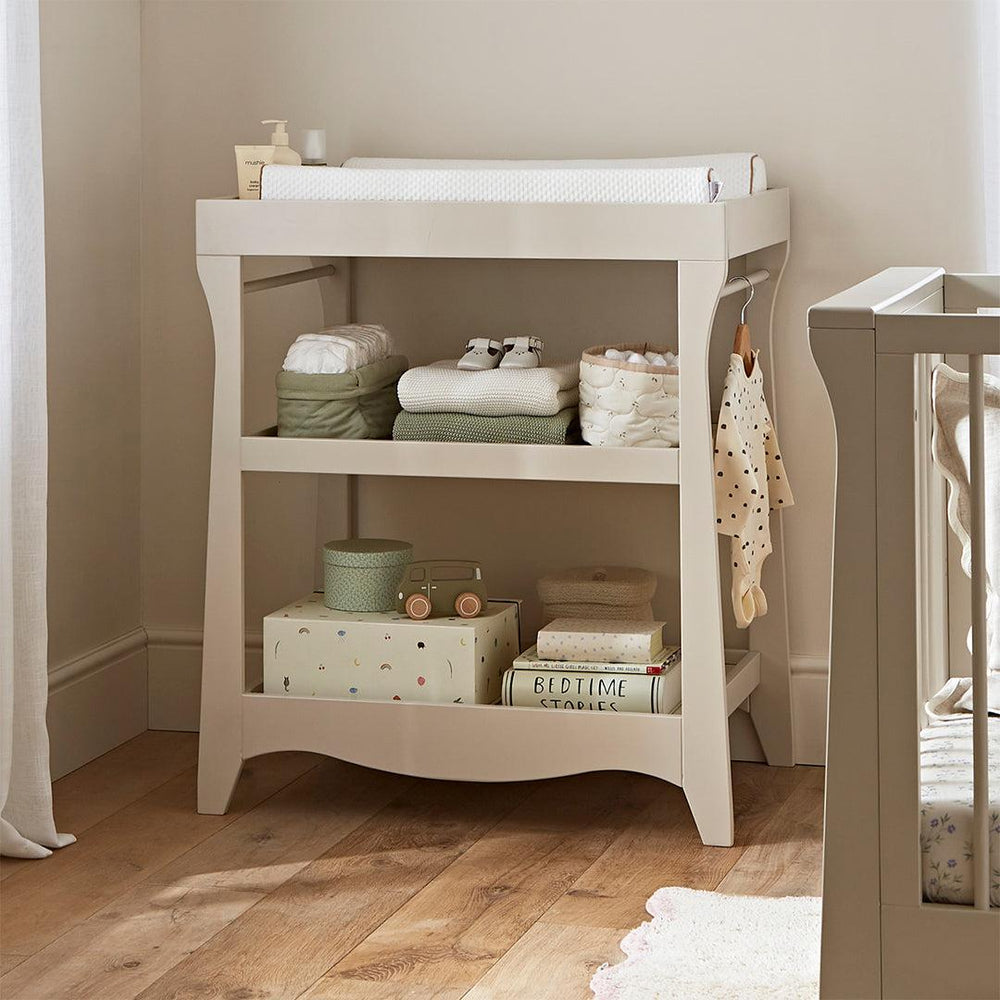 CuddleCo Clara Mini 2 Piece Nursery Furniture Set - Cashmere-Nursery Sets-Cashmere-One Size | Natural Baby Shower