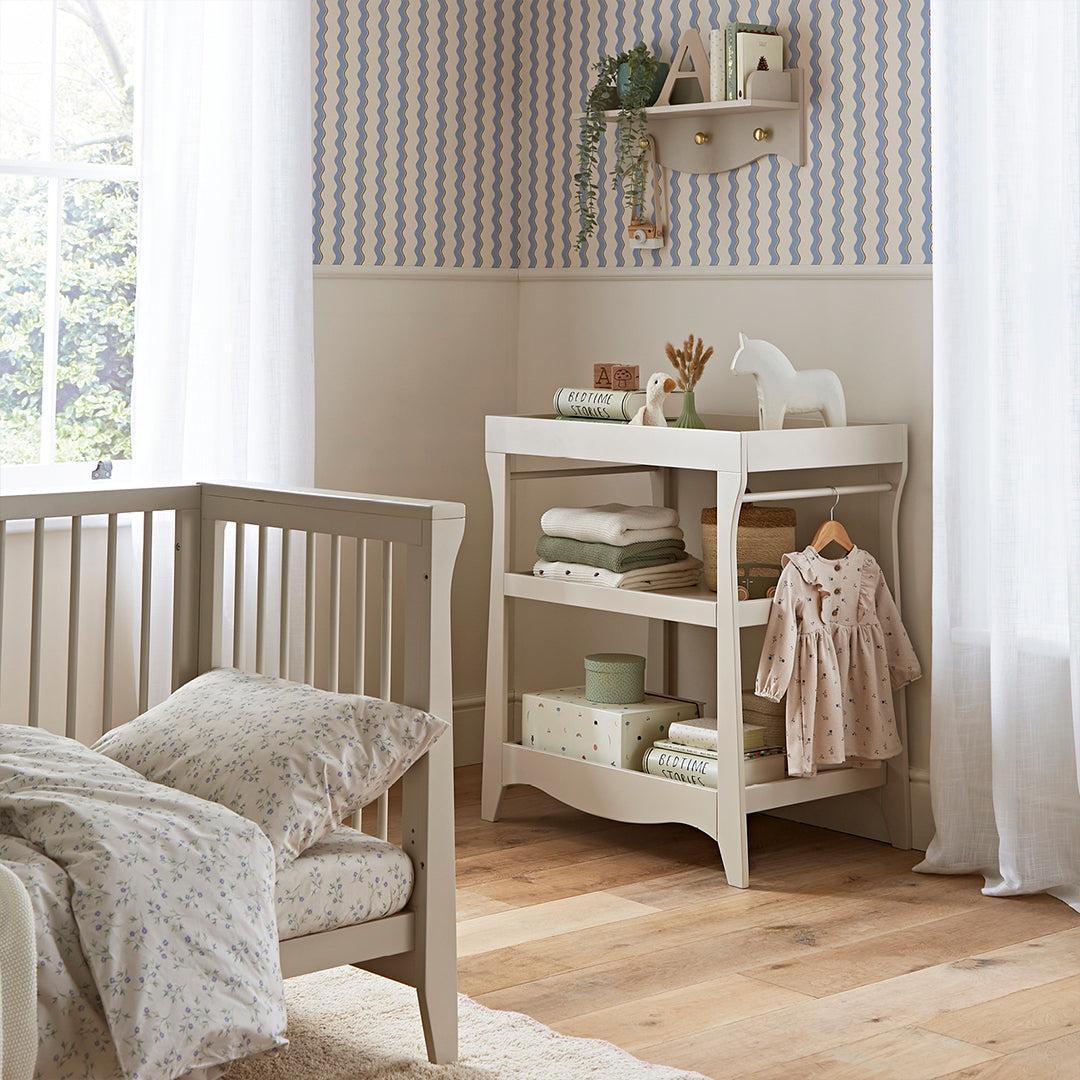 CuddleCo Clara Mini 2 Piece Nursery Furniture Set - Cashmere-Nursery Sets-Cashmere-One Size | Natural Baby Shower