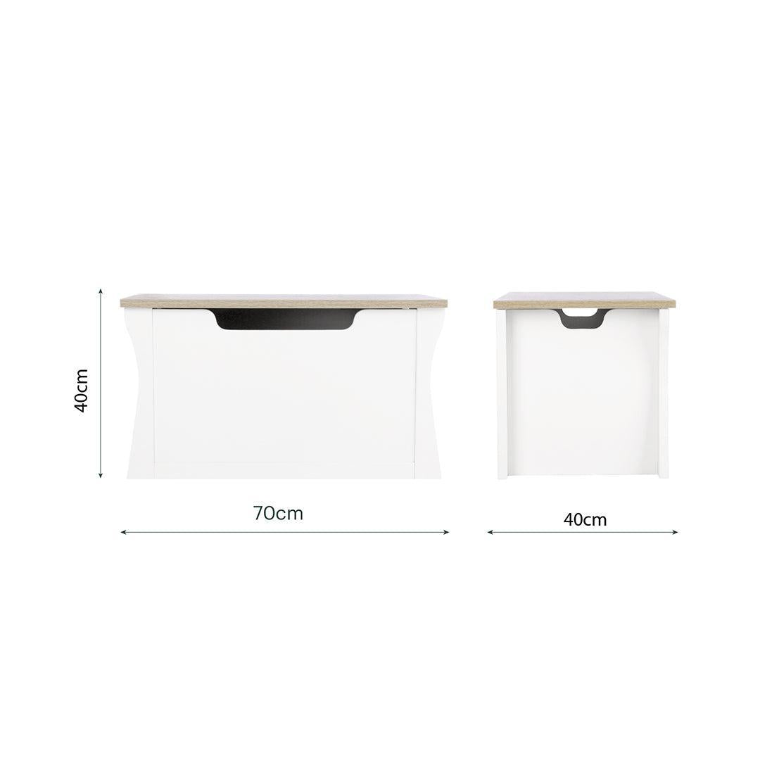 CuddleCo Clara Storage Box - White/Ash-Storage-White/Ash- | Natural Baby Shower