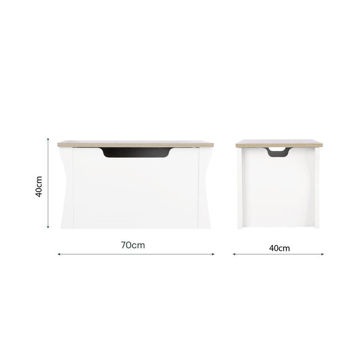CuddleCo Clara Storage Box - White/Ash-Storage-White/Ash- | Natural Baby Shower