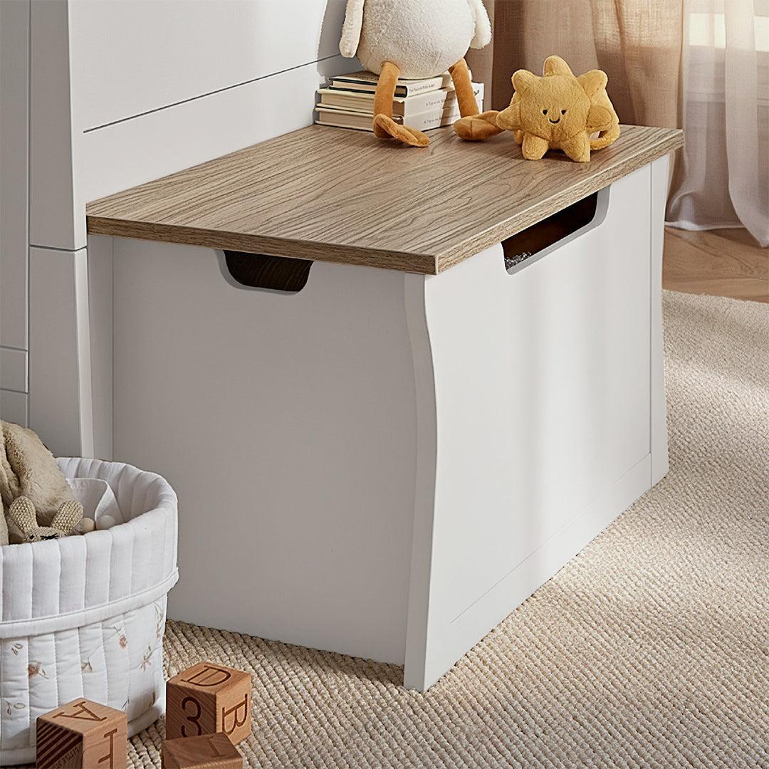 CuddleCo Clara Storage Box - White/Ash-Storage-White/Ash- | Natural Baby Shower