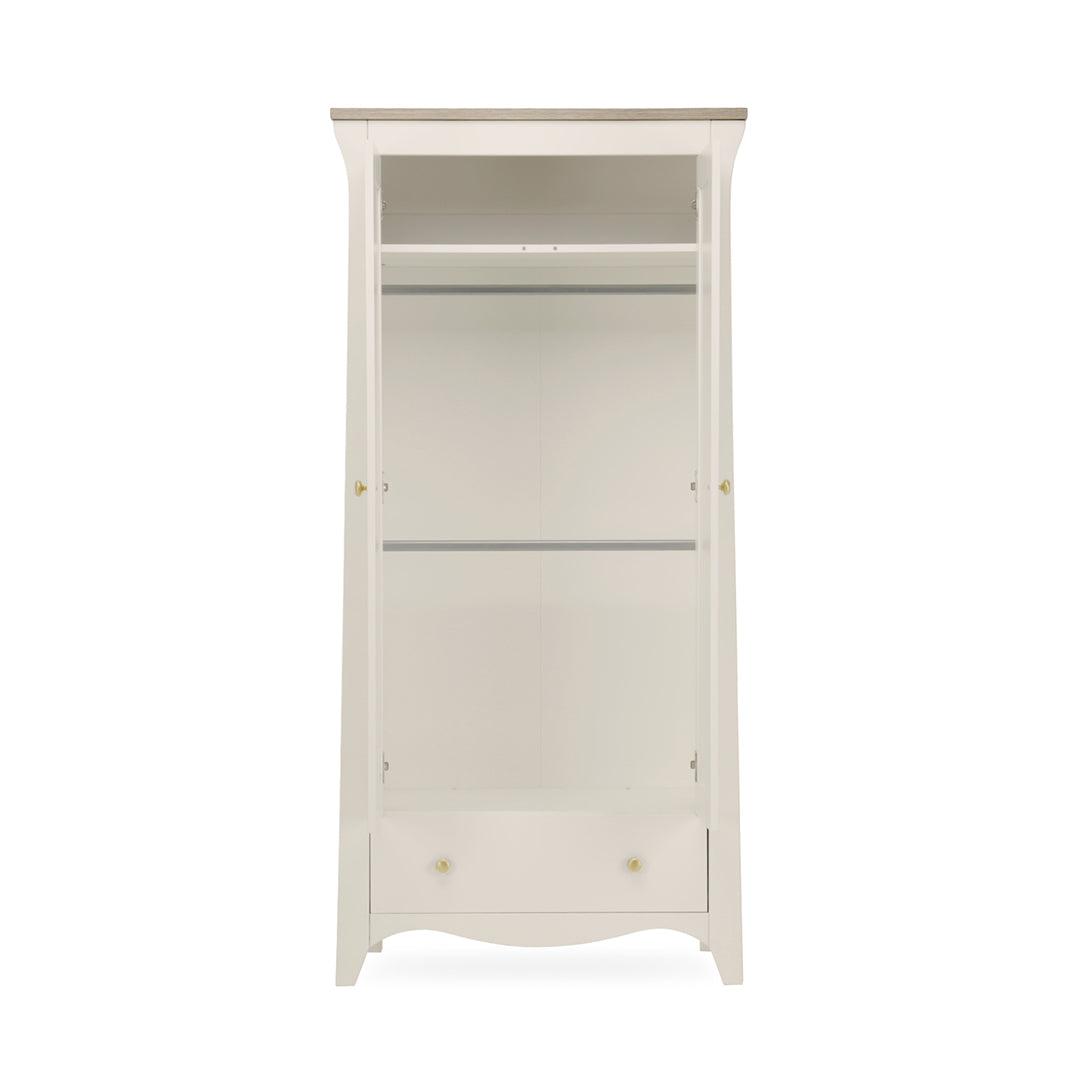 CuddleCo Clara 2-Door Double Wardrobe - Cashmere-Wardrobes-Cashmere- | Natural Baby Shower