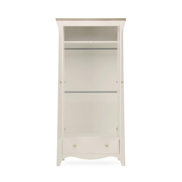 CuddleCo Clara 2-Door Double Wardrobe - Cashmere-Wardrobes-Cashmere- | Natural Baby Shower