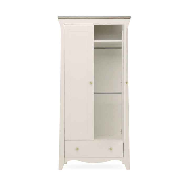 CuddleCo Clara 2-Door Double Wardrobe - Cashmere-Wardrobes-Cashmere- | Natural Baby Shower
