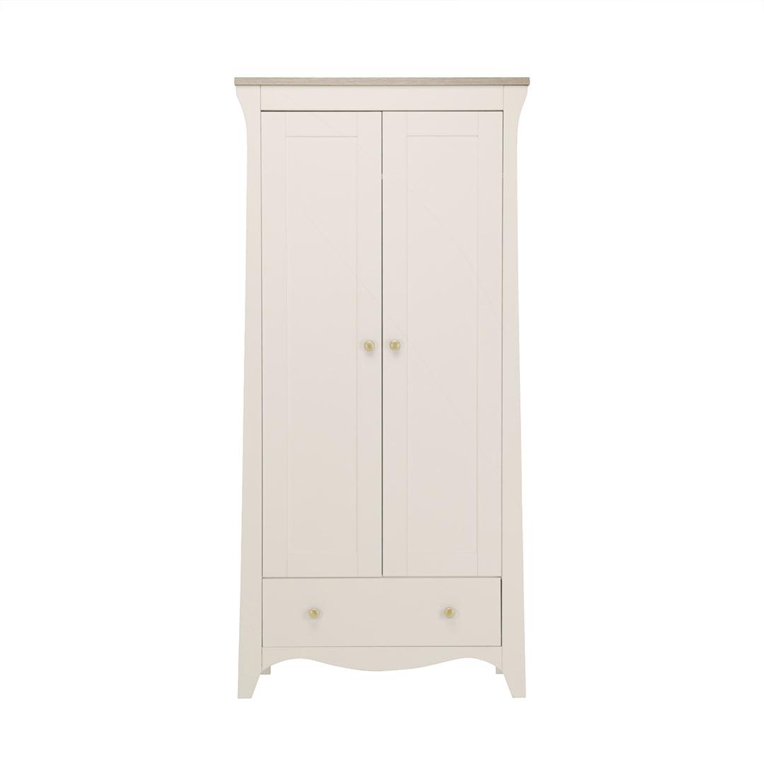 CuddleCo Clara 2-Door Double Wardrobe - Cashmere-Wardrobes-Cashmere- | Natural Baby Shower