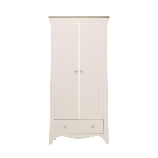 CuddleCo Clara 2-Door Double Wardrobe - Cashmere-Wardrobes-Cashmere- | Natural Baby Shower