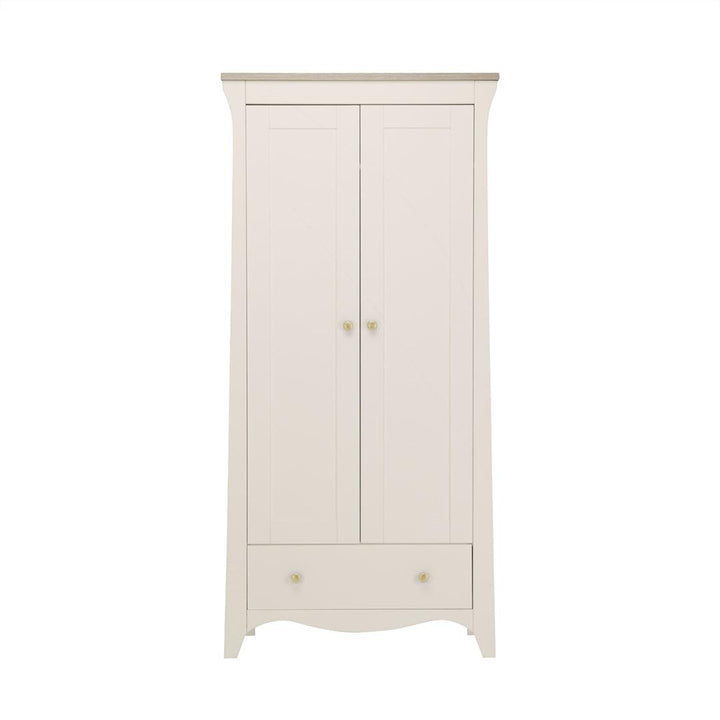 CuddleCo Clara 2-Door Double Wardrobe - Cashmere-Wardrobes-Cashmere- | Natural Baby Shower