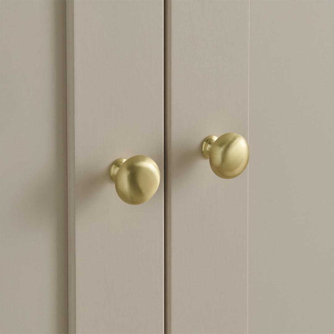 CuddleCo Clara 2-Door Double Wardrobe - Cashmere-Wardrobes-Cashmere- | Natural Baby Shower