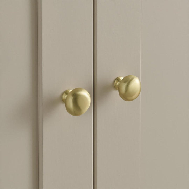 CuddleCo Clara 2-Door Double Wardrobe - Cashmere-Wardrobes-Cashmere- | Natural Baby Shower