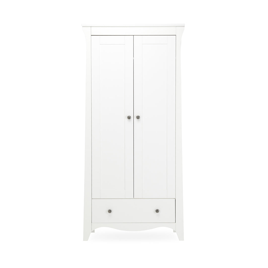 CuddleCo Clara 2-Door Double Wardrobe - White
