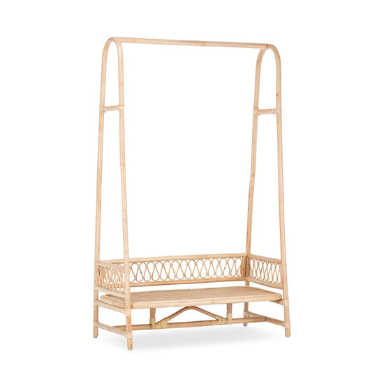 CuddleCo Aria Clothes Rail - Rattan-Clothing Storage-Rattan- | Natural Baby Shower