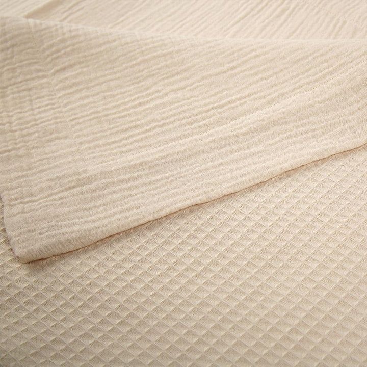 CuddleCo Comforter Blanket - Cashmere Waffle-Blankets-Cashmere Waffle- | Natural Baby Shower