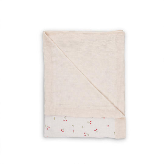 CuddleCo Comforter Blanket - Ditsy Cherry-Blankets-Ditsy Cherry- | Natural Baby Shower