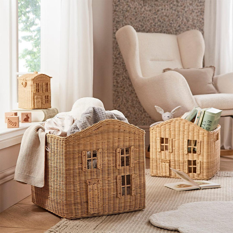 CuddleCo Country Cottage Storage Baskets - Set of 3 - Natural-Storage Baskets-Natural-One Size | Natural Baby Shower