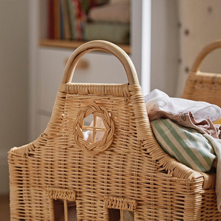 CuddleCo Dutch House Storage Baskets - Set of 3 - Natural-Storage Baskets-Natural-One Size | Natural Baby Shower