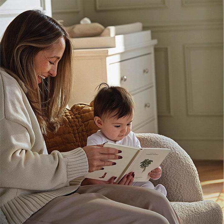 CuddleCo Etta Cuddle Chair - Boucle Off White-Feeding Chairs- | Natural Baby Shower