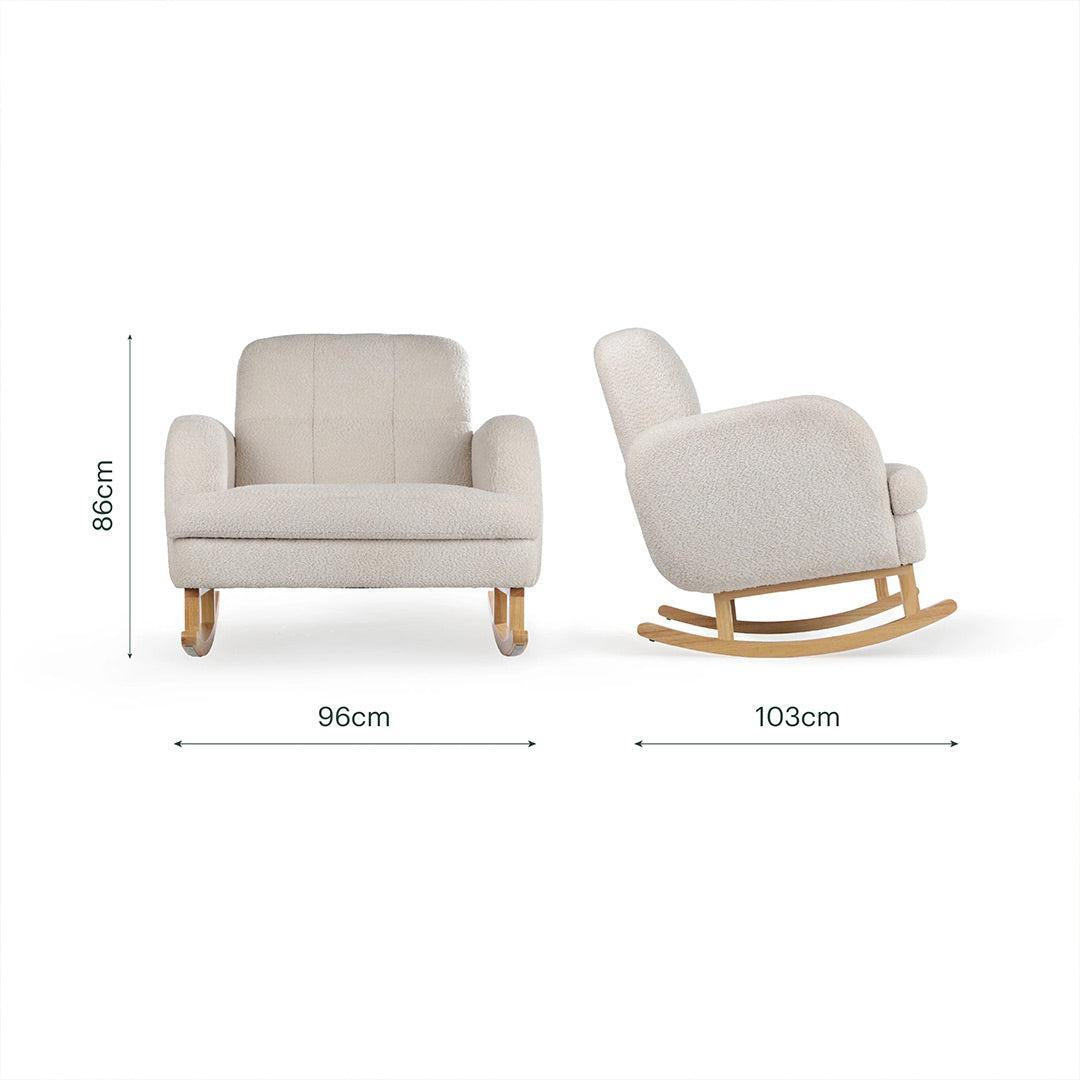 CuddleCo Etta Cuddle Chair - Boucle Mushroom-Feeding Chairs- | Natural Baby Shower