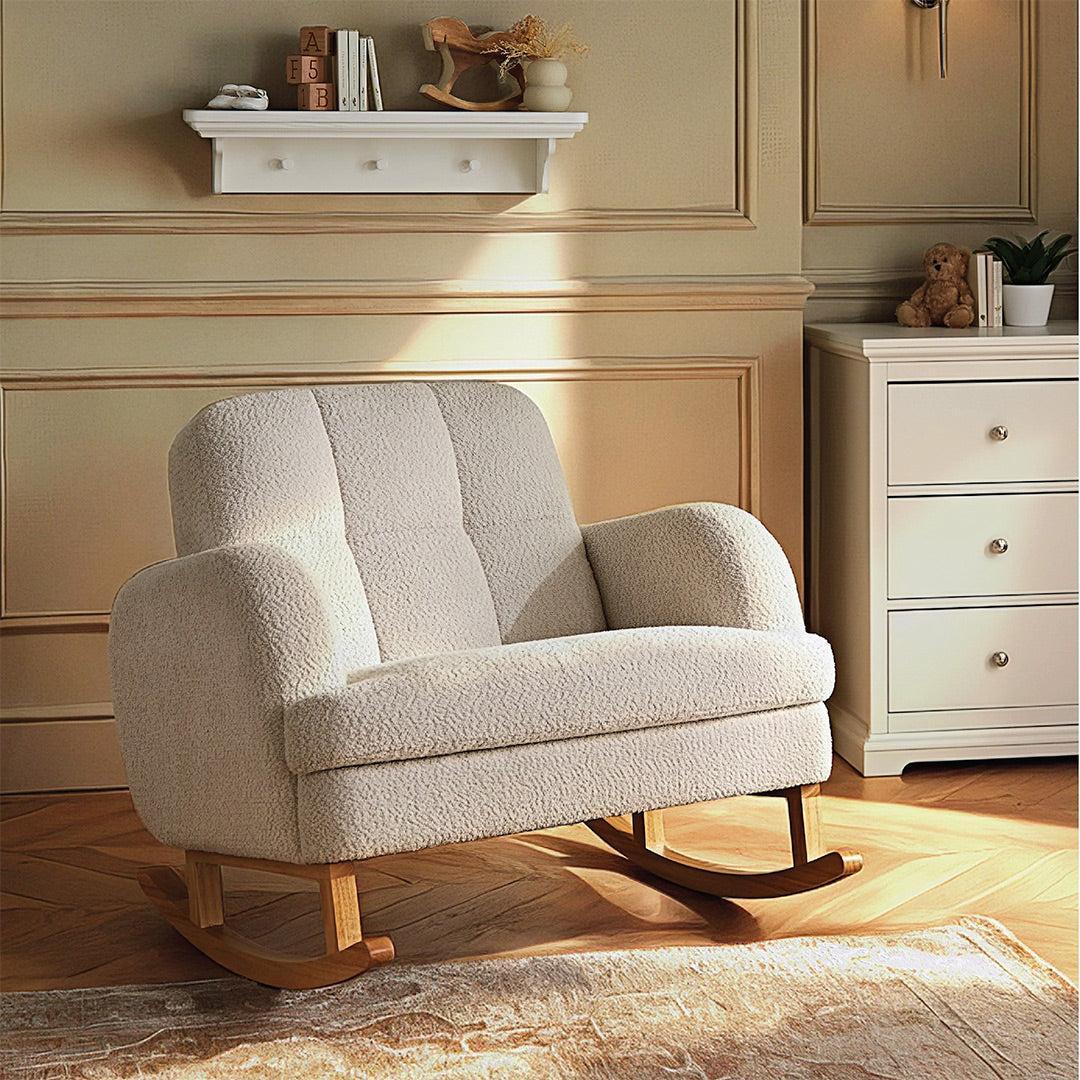 CuddleCo Etta Cuddle Chair - Boucle Mushroom-Feeding Chairs- | Natural Baby Shower