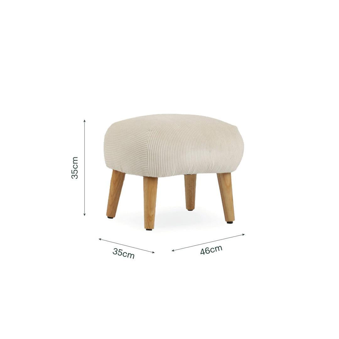 CuddleCo Etta Foot Stool - Sand-Footstools- | Natural Baby Shower