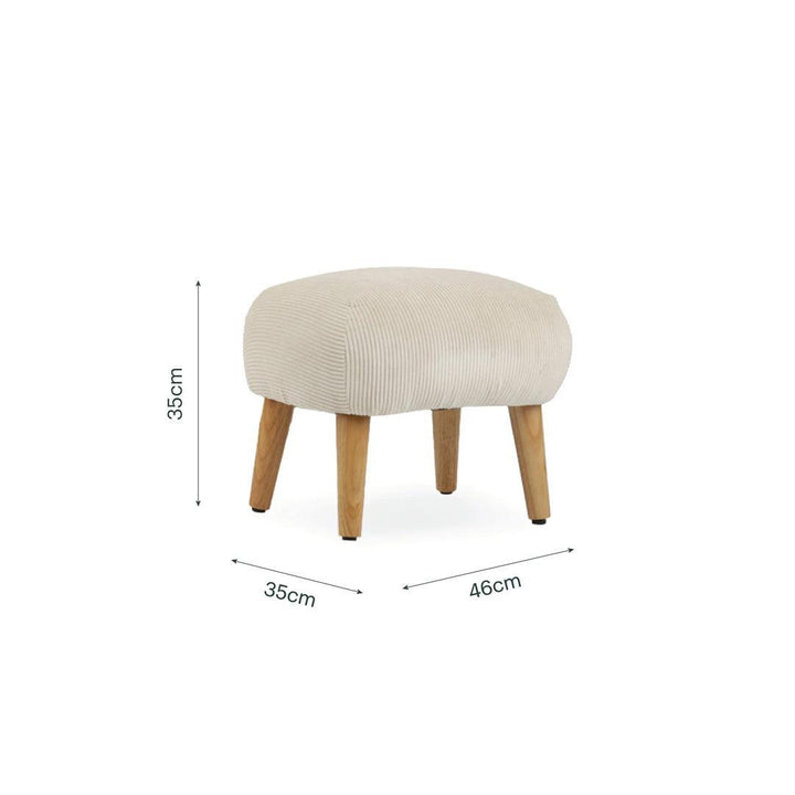 CuddleCo Etta Foot Stool - Sand-Footstools- | Natural Baby Shower