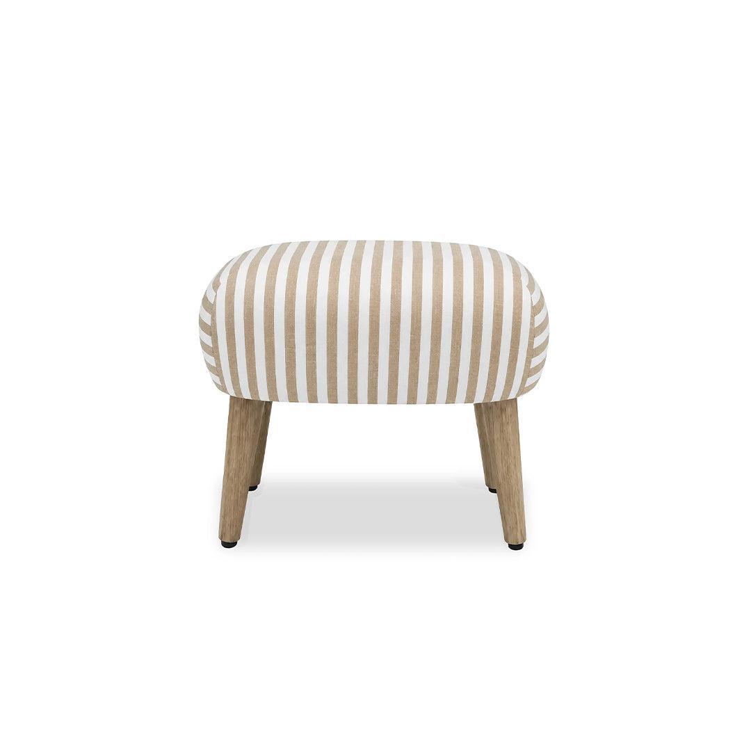 CuddleCo Etta Footstool - Beach Stripe-Footstools-Beach Stripe-One Size | Natural Baby Shower