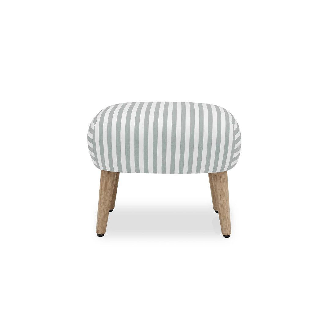 CuddleCo Etta Footstool - Sea Salt Stripe-Footstools-Sea Salt Stripe-One Size | Natural Baby Shower