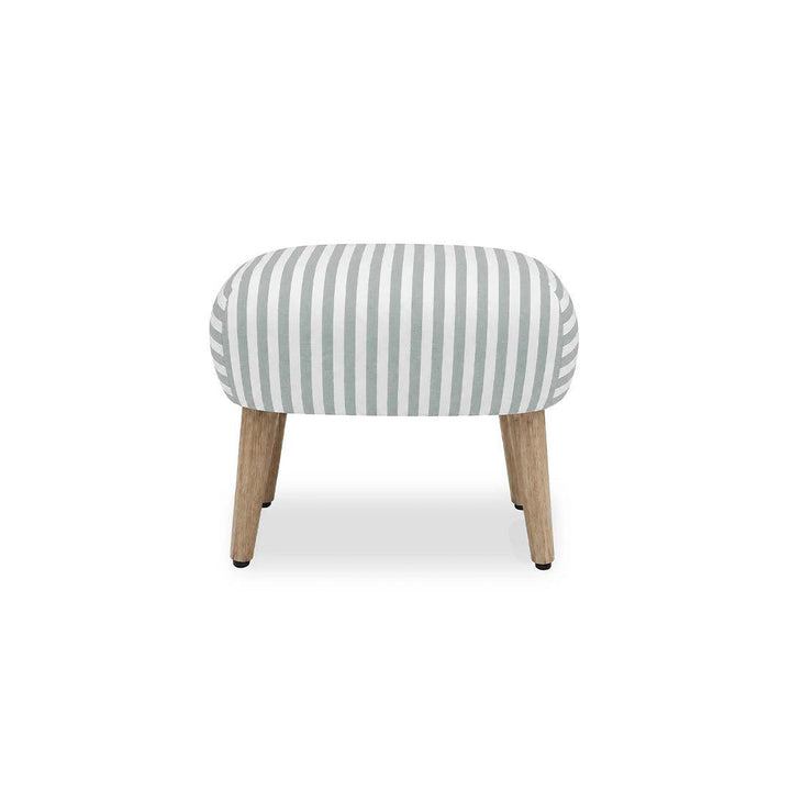 CuddleCo Etta Footstool - Sea Salt Stripe-Footstools-Sea Salt Stripe-One Size | Natural Baby Shower