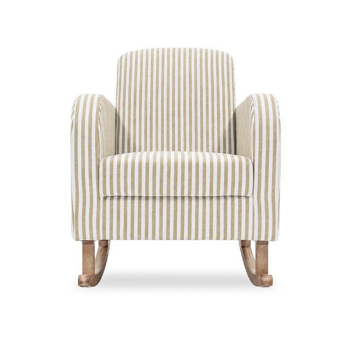 CuddleCo Etta Nursing Chair & Footstool - Beach Stripe-Feeding Chairs-Beach Stripe-One Size | Natural Baby Shower