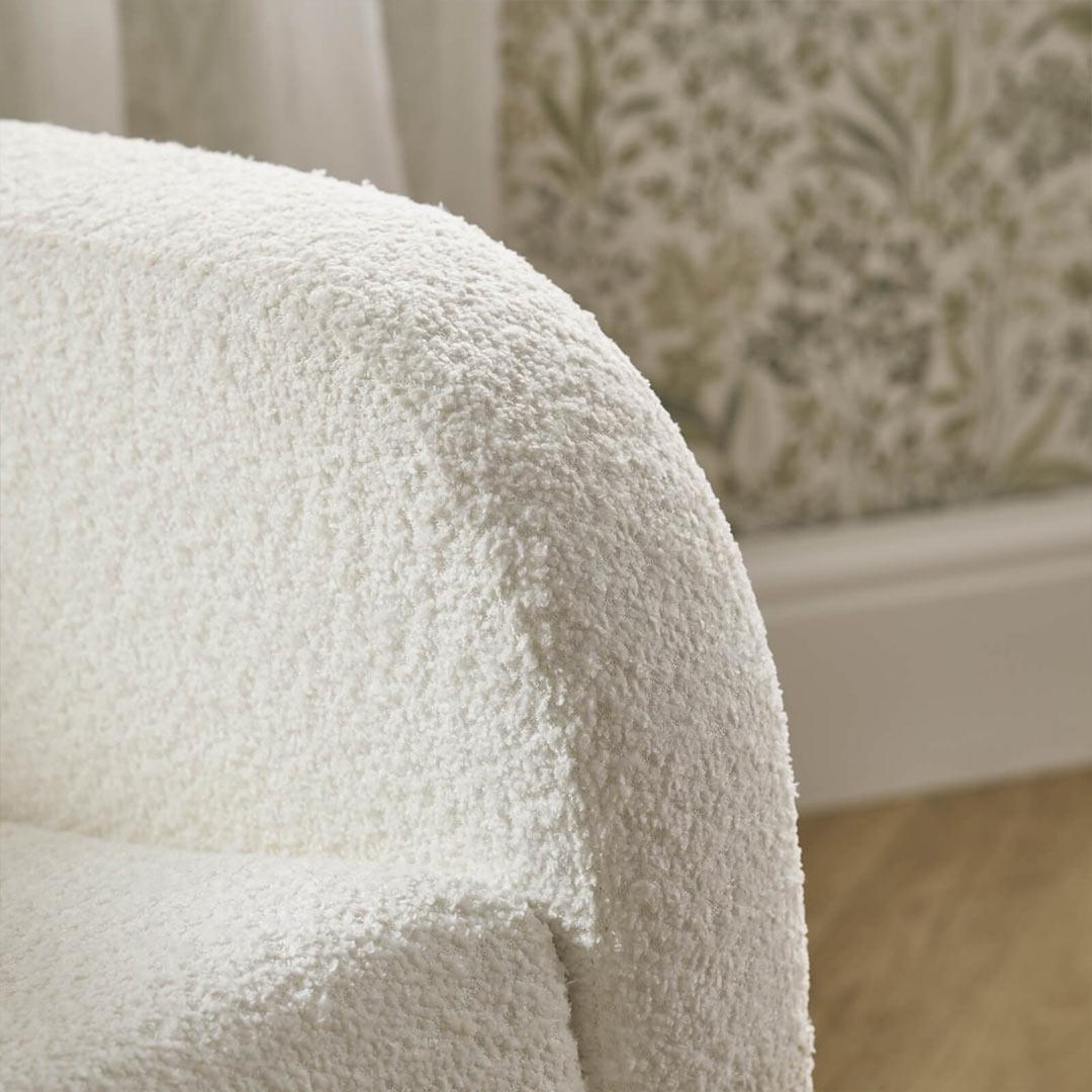 CuddleCo Etta Nursing Chair - Boucle Off White | Natural Baby Shower