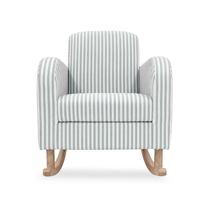 CuddleCo Etta Nursing Chair & Footstool - Sea Salt Stripe-Feeding Chairs-Sea Salt Stripe-One Size | Natural Baby Shower