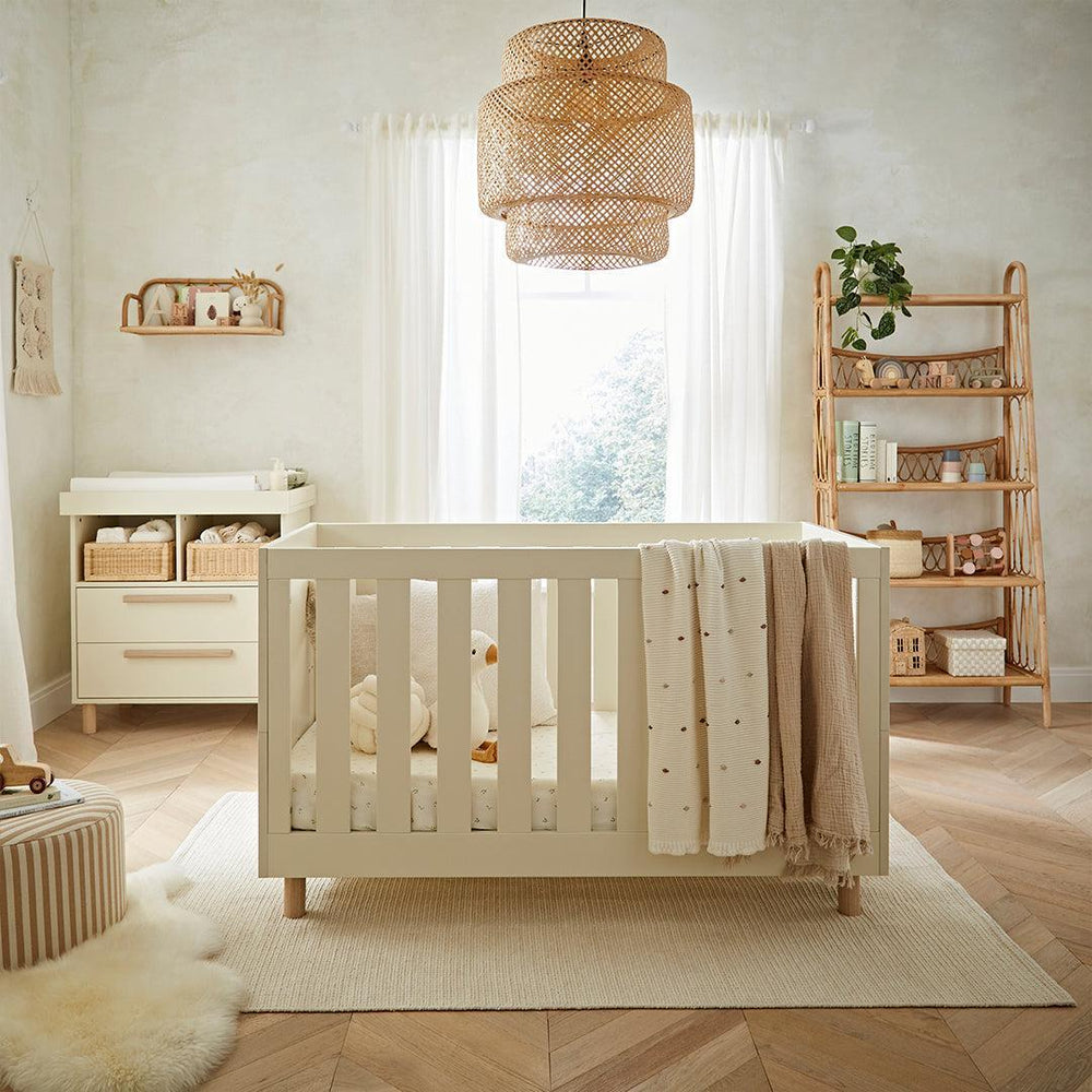 CuddleCo Harper 2 Piece Nursery Set - Cream & Ash-Nursery Sets-Cream & Ash-One Size | Natural Baby Shower