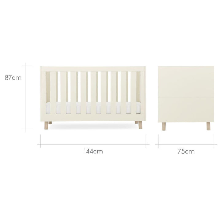 CuddleCo Harper 2 Piece Nursery Set - Cream & Ash-Nursery Sets-Cream & Ash-One Size | Natural Baby Shower